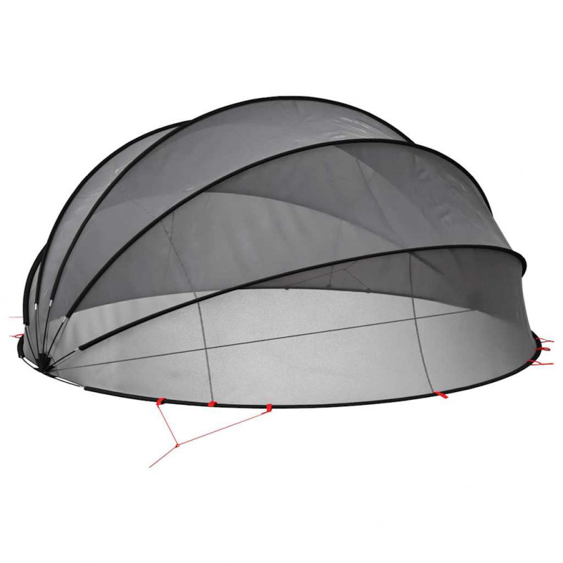 Kopuła basenowa Czarny 500 x 500 x 236 cm