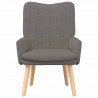 fotel Jasnoszary 63 x 67 x 94 cm tkanina