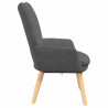 fotel Ciemnoszary 63 x 67 x 94 cm tkanina