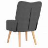 fotel Ciemnoszary 63 x 67 x 94 cm tkanina