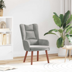 fotel Jasnoszary 63 x 67 x 94 cm Aksamit