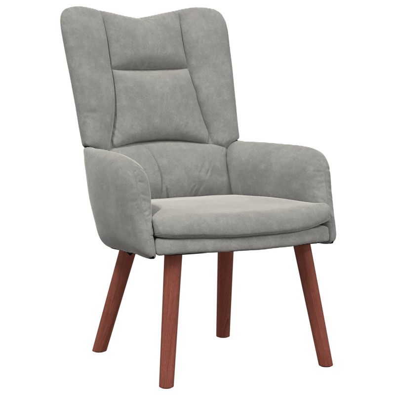 fotel Jasnoszary 63 x 67 x 94 cm Aksamit