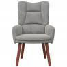 fotel Jasnoszary 63 x 67 x 94 cm Aksamit