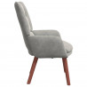fotel Jasnoszary 63 x 67 x 94 cm Aksamit