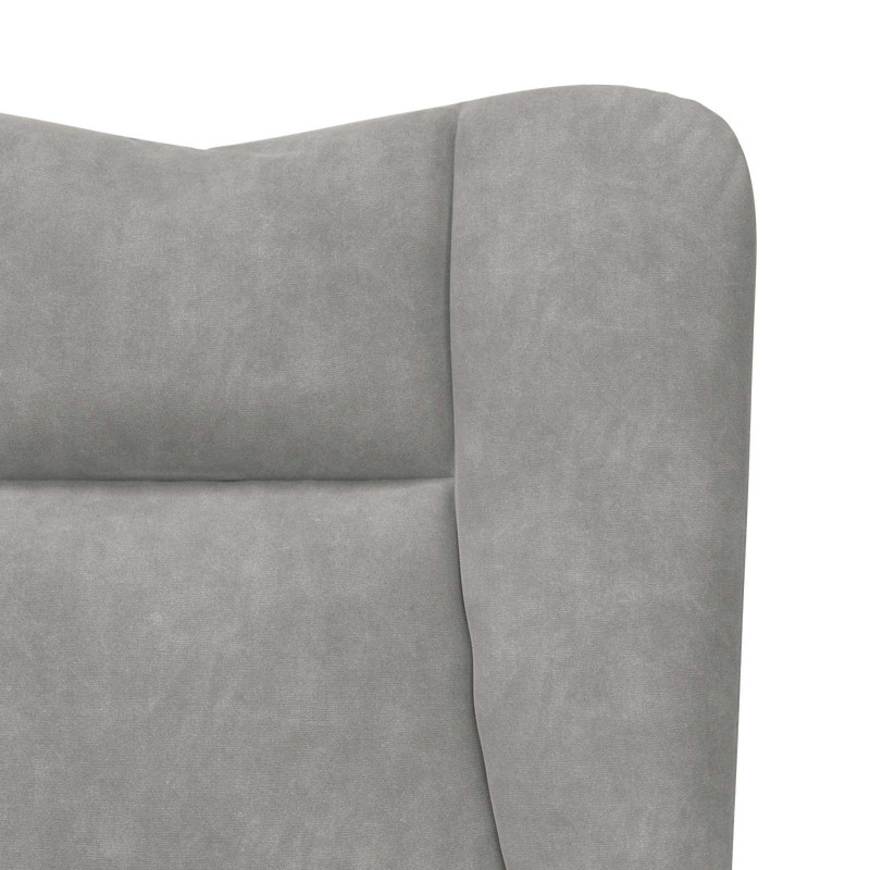 fotel Jasnoszary 63 x 67 x 94 cm Aksamit