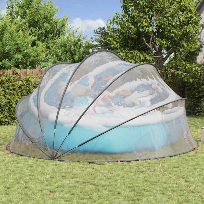 Kopuła basenowa przezroczysty 546 x 516 x 250 cm PVC