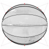 Kopuła basenowa przezroczysty 546 x 516 x 250 cm PVC