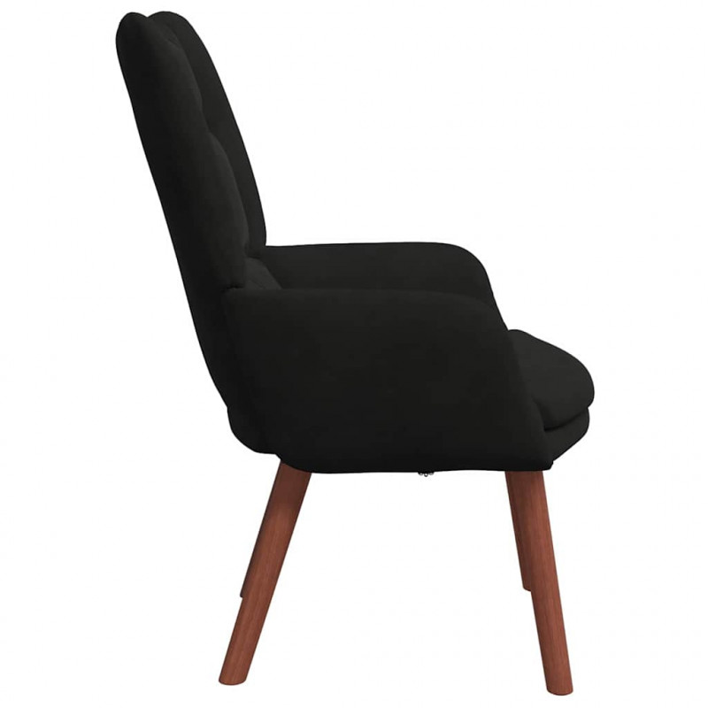 fotel Czarny 63 x 67 x 94 cm Aksamit