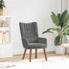 fotel Ciemnoszary 63 x 67 x 94 cm Aksamit