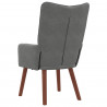 fotel Ciemnoszary 63 x 67 x 94 cm Aksamit