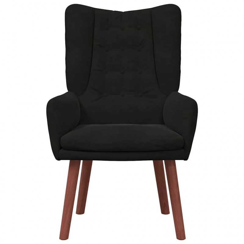 fotel Czarny 63 x 67 x 94 cm Aksamit