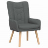 fotel Ciemnoszary 63 x 67 x 94 cm Tkanina i sklejka