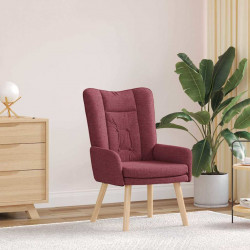 fotel Czerwone wino 63 x 67 x 94 cm Tkanina i sklejka