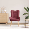 fotel Czerwone wino 63 x 67 x 94 cm Tkanina i sklejka