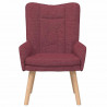 fotel Czerwone wino 63 x 67 x 94 cm Tkanina i sklejka