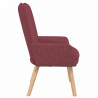fotel Czerwone wino 63 x 67 x 94 cm Tkanina i sklejka