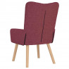 fotel Czerwone wino 63 x 67 x 94 cm Tkanina i sklejka