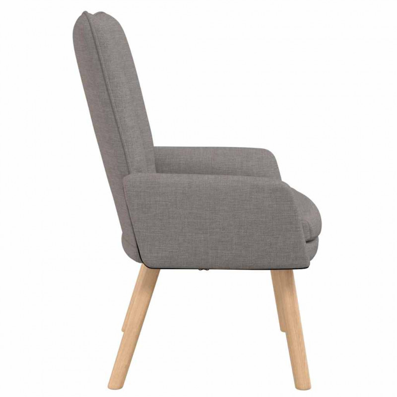 fotel Ciemnoszary 63 x 67 x 94 cm Tkanina i sklejka