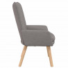 fotel Ciemnoszary 63 x 67 x 94 cm Tkanina i sklejka