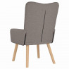 fotel Ciemnoszary 63 x 67 x 94 cm Tkanina i sklejka