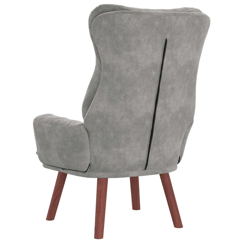 fotel Jasnoszary 69 x 74 x 93 cm Aksamit