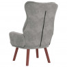 fotel Jasnoszary 69 x 74 x 93 cm Aksamit