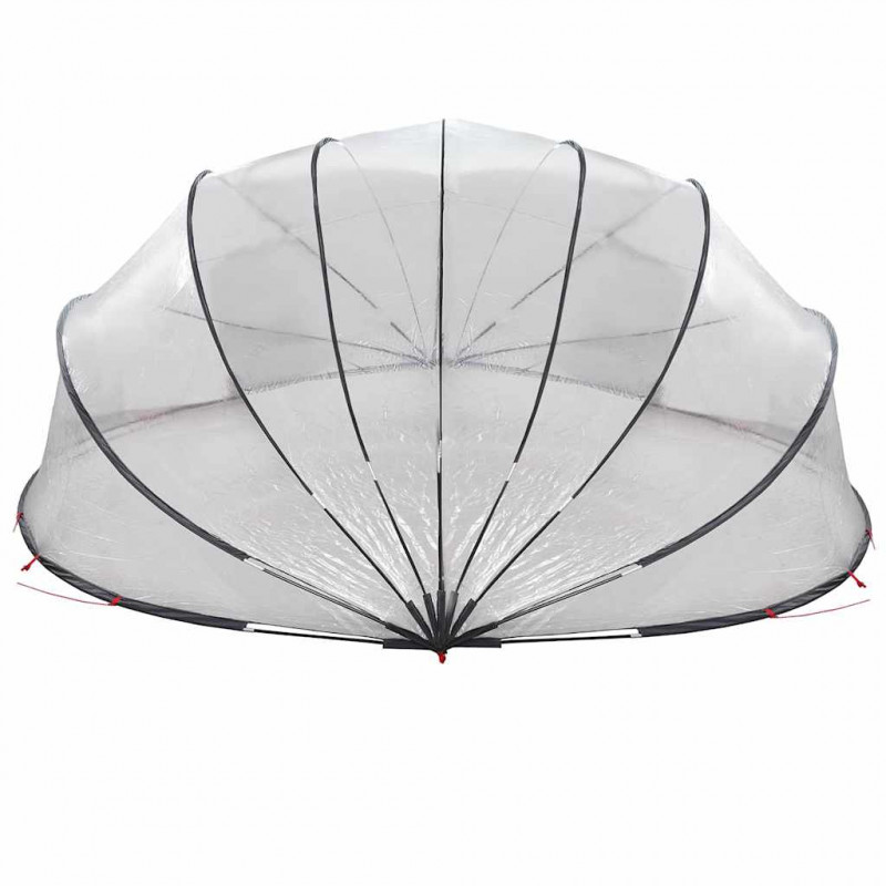 Kopuła basenowa przezroczysty 592 x 590 x 275 cm PVC