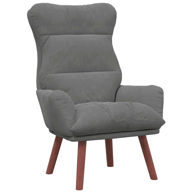 fotel Ciemnoszary 69 x 74 x 93 cm Aksamit