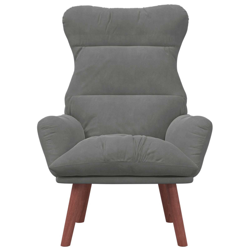 fotel Ciemnoszary 69 x 74 x 93 cm Aksamit