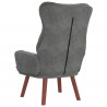 fotel Ciemnoszary 69 x 74 x 93 cm Aksamit