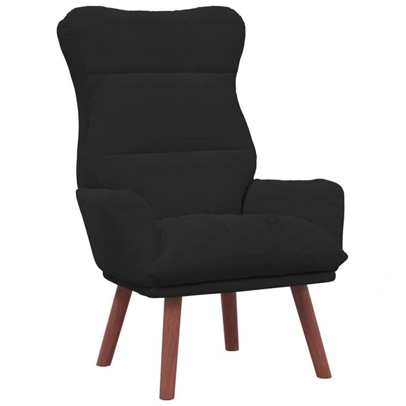 fotel Czarny 69 x 74 x 93 cm Aksamit