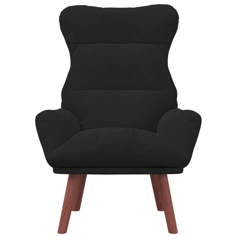 fotel Czarny 69 x 74 x 93 cm Aksamit