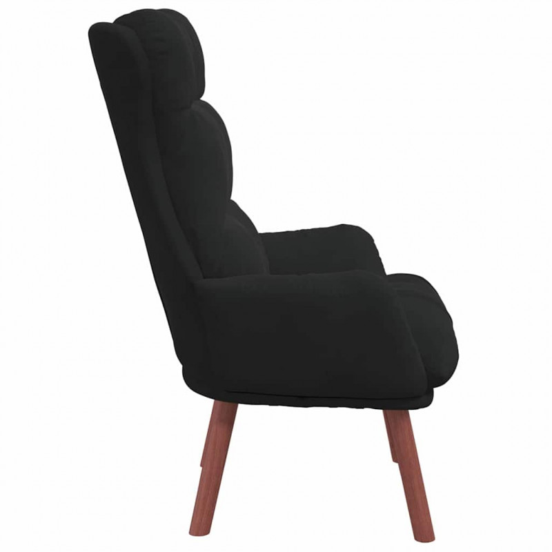 fotel Czarny 69 x 74 x 93 cm Aksamit