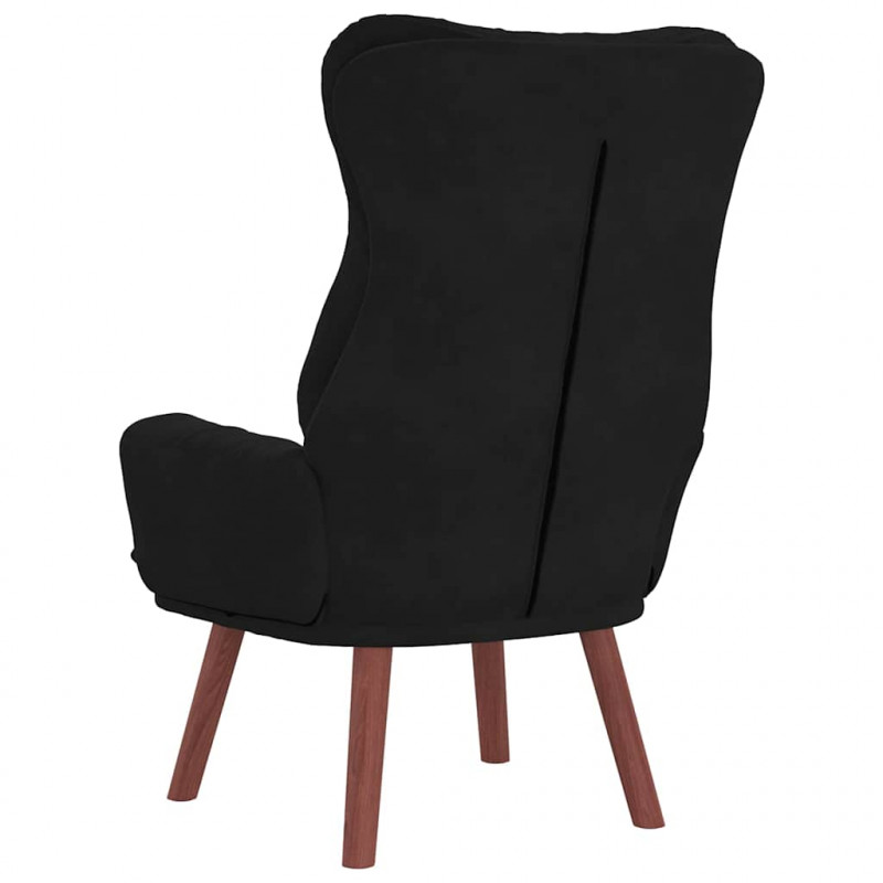 fotel Czarny 69 x 74 x 93 cm Aksamit