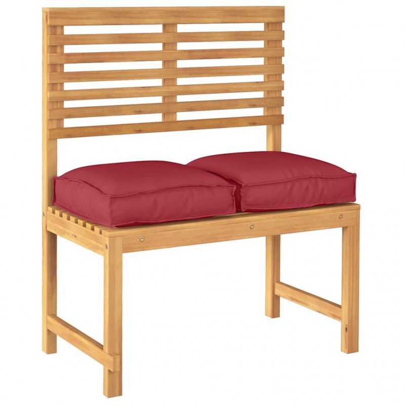 Poduszka 2 pcs Czerwone wino 40 x 40 x 8 cm Materiał Oxford