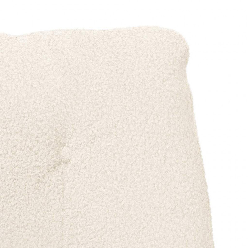 fotel Kremowy 69 x 74 x 93 cm Tkanina sherpa