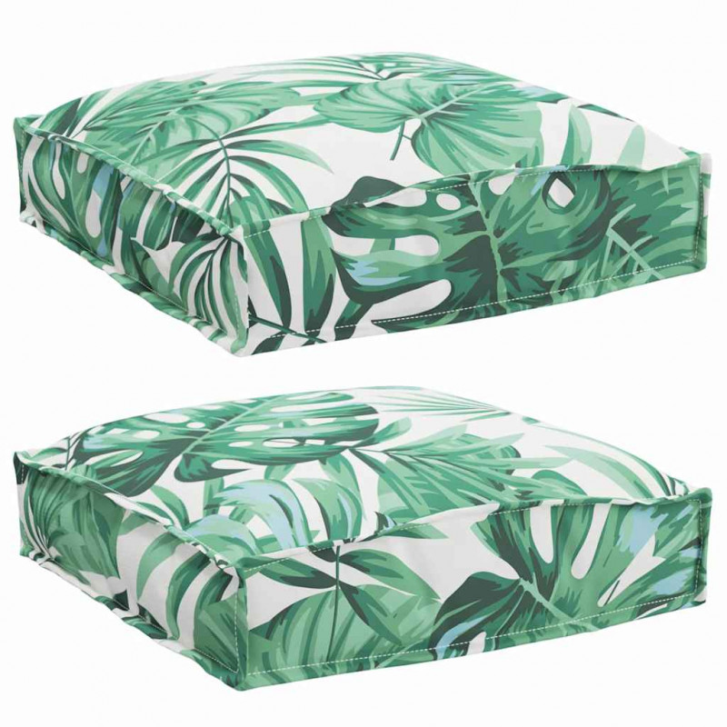 Poduszka Liść 2 pcs Wzór liścia 40 x 40 x 8 cm Materiał Oxford