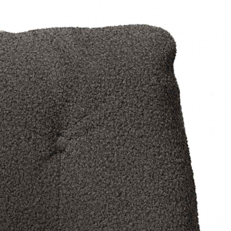 fotel Ciemnoszary 69 x 74 x 93 cm Tkanina sherpa