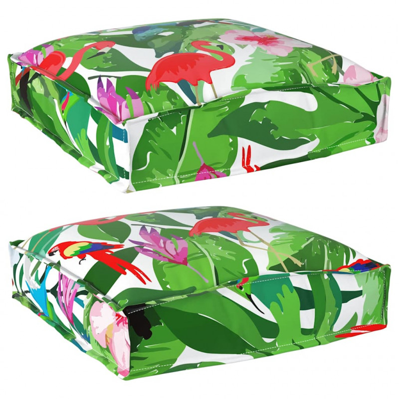 Poduszka 2 pcs Wielokolorowe 40 x 40 x 8 cm Materiał Oxford