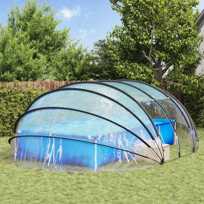 Namiot basenowy przezroczysty 538 x 440 x 204 cm PVC