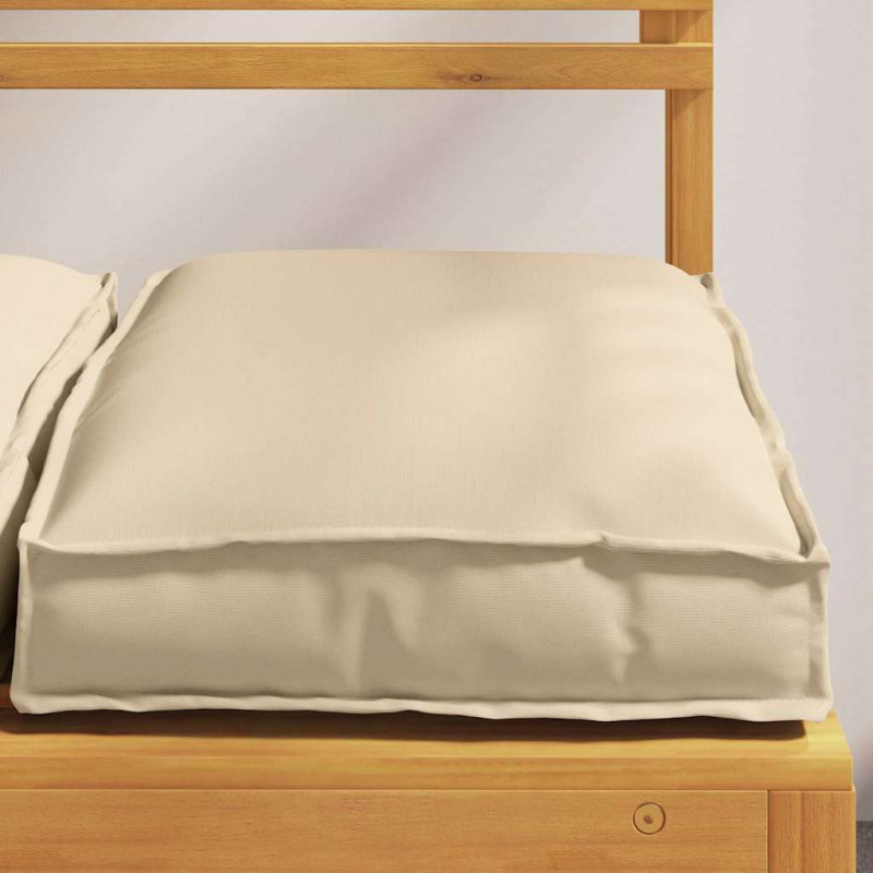 Poduszka 4 pcs Beżowy 40 x 40 x 8 cm Materiał Oxford