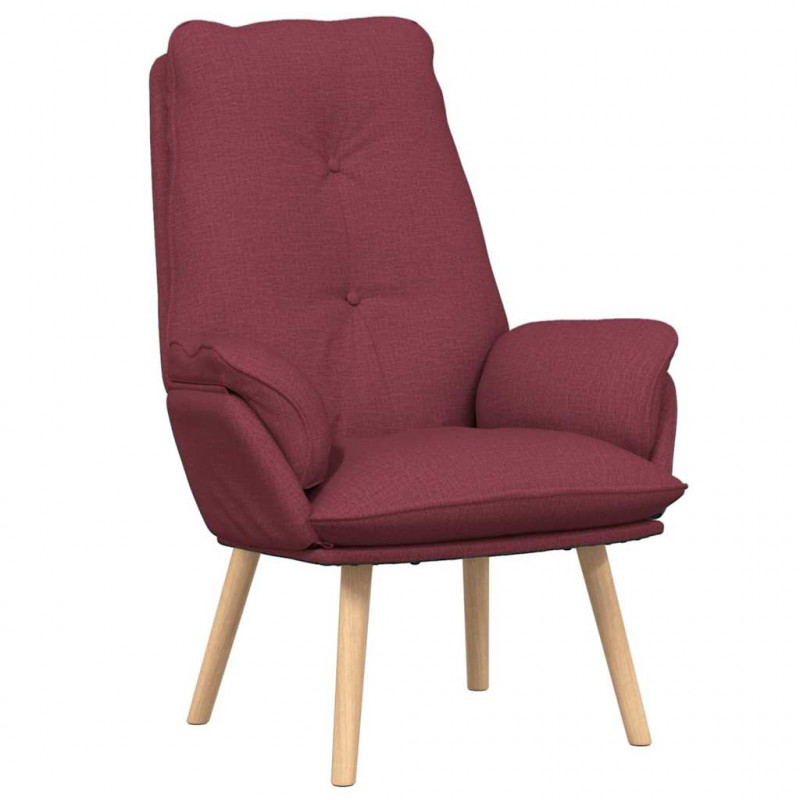 fotel Czerwone wino 69 x 74 x 93 cm Tkanina i sklejka