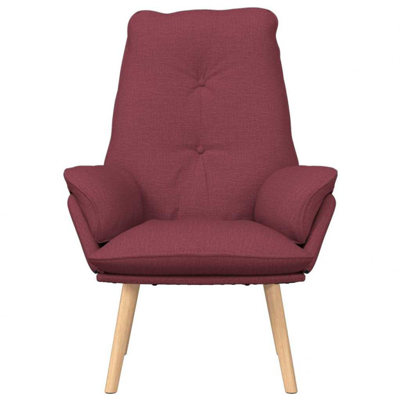 fotel Czerwone wino 69 x 74 x 93 cm Tkanina i sklejka