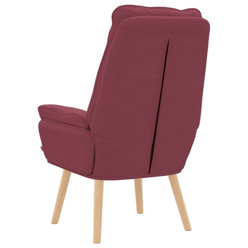 fotel Czerwone wino 69 x 74 x 93 cm Tkanina i sklejka