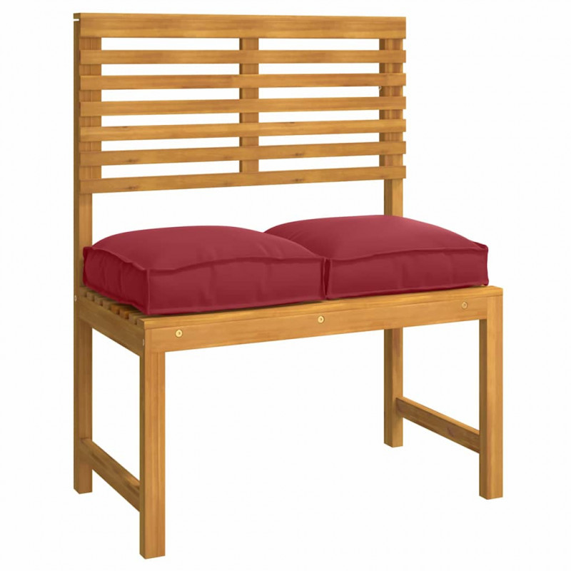 Poduszka 4 pcs Czerwone wino 40 x 40 x 8 cm Materiał Oxford