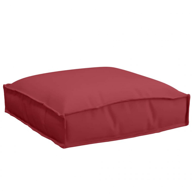Poduszka 4 pcs Czerwone wino 40 x 40 x 8 cm Materiał Oxford