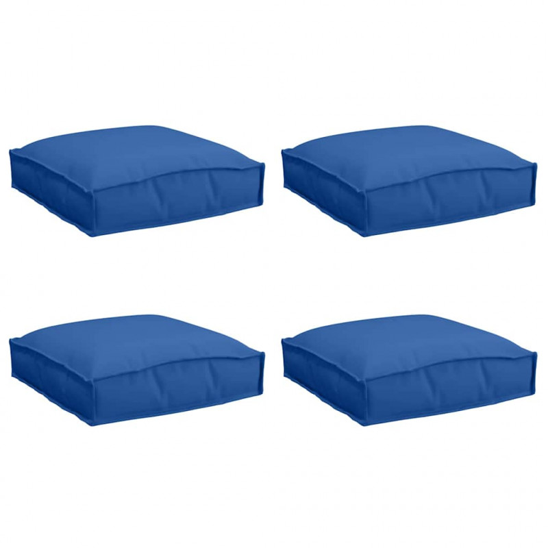 Poduszka 4 pcs Niebieski królewski 40 x 40 x 8 cm