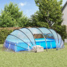 Namiot basenowy przezroczysty 640 x 432 x 205 cm PVC