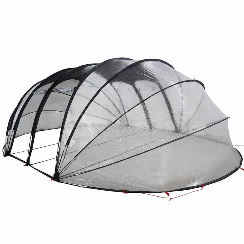 Namiot basenowy przezroczysty 640 x 432 x 205 cm PVC