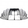 Namiot basenowy przezroczysty 640 x 432 x 205 cm PVC